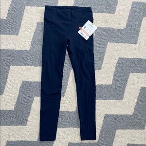 Athleta Navy High Rise Stash Your Treasures Leggings